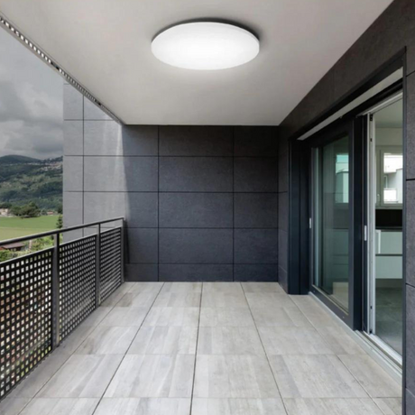 LED Aufbauleuchte, 30W, 3225 lm, 4000K, ø330x50mm, IP54.