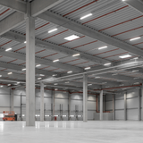2er Pack LED-Hallenleuchte, linear, 50 W, 5000 lm, 4000 K (neutralweiß), IP65, schwarz