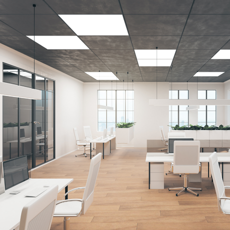 LED Panel, 62x62 cm, inkl Aufbaurahmen, 36W, 3600lm, 4000K, Back-Lit, inkl Netzteil.