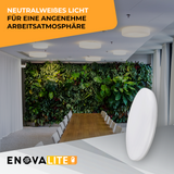 LED Aufbauleuchte, 18W, 1880 lm, 4000K, ø220x50mm, IP54