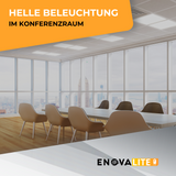 LED CCT Panel Set mit Fernbedienung und Aufbaurahmen, 120x30 cm, 36 W, 3600 lm