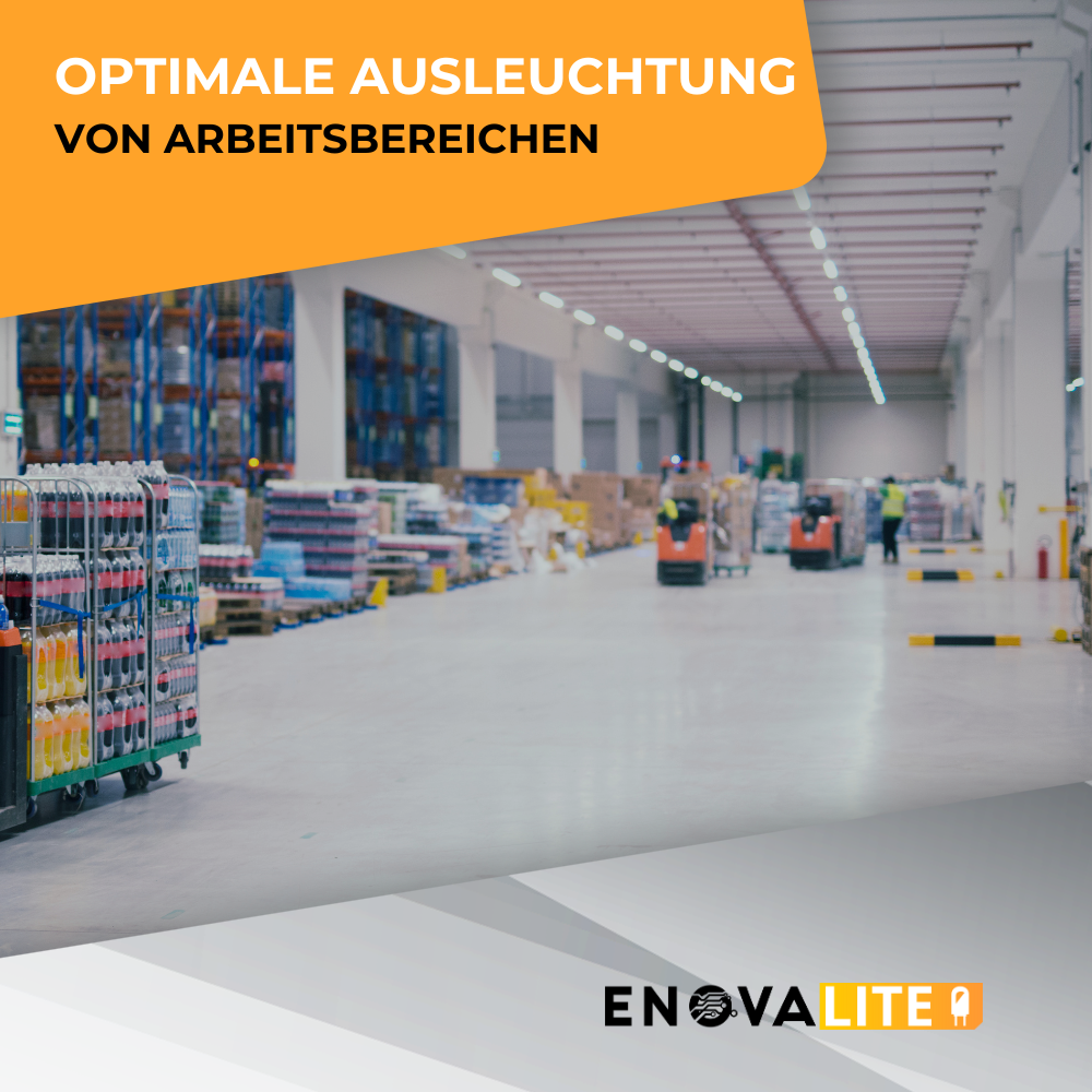 4er Pack LED-Hallenleuchte, linear, 50 W, 6000 lm, 5000 K (neutralweiß), IP65, ENEC-Zertifizierung, schwarz