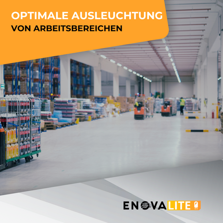 4er Pack LED-Hallenleuchte, linear, 150 W, 18000 lm, 5000 K (neutralweiß), IP65, ENEC-Zertifizierung, schwarz.