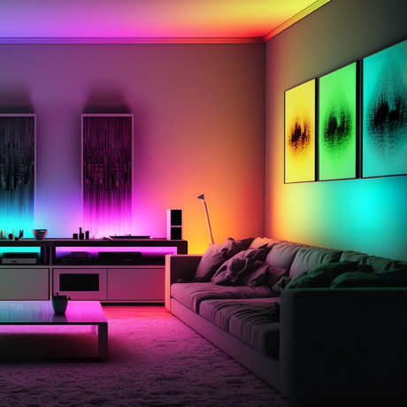 LED RGB+CCT Leuchtmittel, E14, Kerze B37, 5W, 464lm, SMART, Tuya App steuerbar, Kerze.