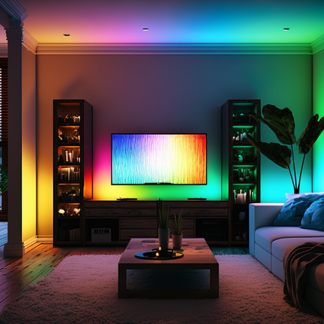 LED RGB+CCT Leuchtmittel, E27, A60, 9W, 906lm, SMART, Tuya App steuerbar.