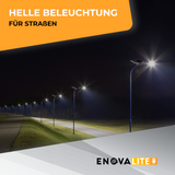 Solar-Straßenleuchte PRO, Parkplatzleuchte, 40W PV, 5200lm, 6500K, IP65