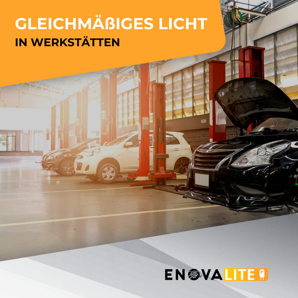 4er Pack LED-Hallenleuchte, linear, 50 W, 6000 lm, 5000 K (neutralweiß), IP65, ENEC-Zertifizierung, schwarz