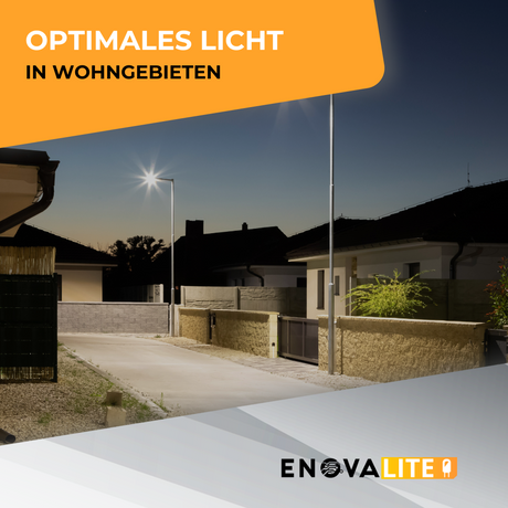 2er Pack LED-Straßenleuchte, 50 W, 7000 lm, 5000 K (neutralweiß), IP65.