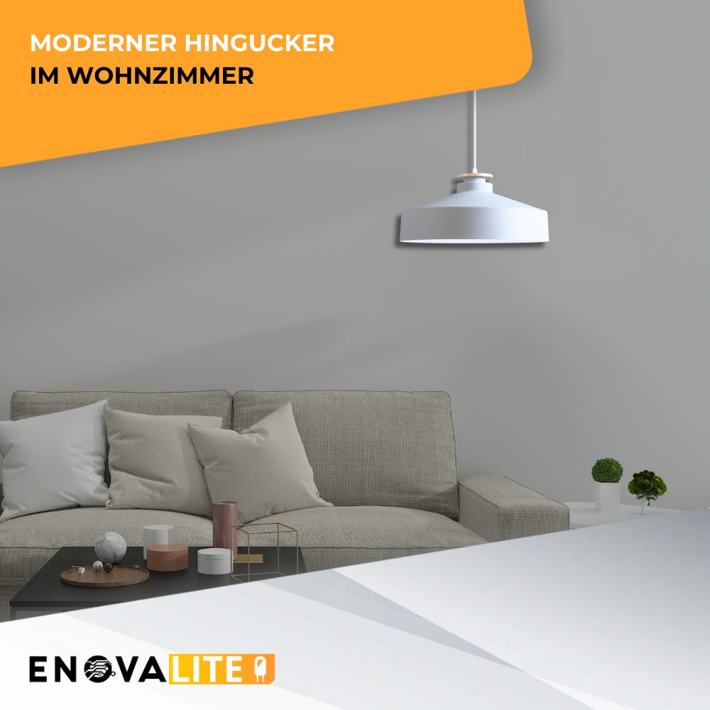 Elegante Pendelleuchte in Weiß  inkl E27-Filamentleuchtmittel, 7W/700lm, 2700K/warmweiß, runde Form, aus Stahl, E27-Fassung, IP20, Ø40 cm