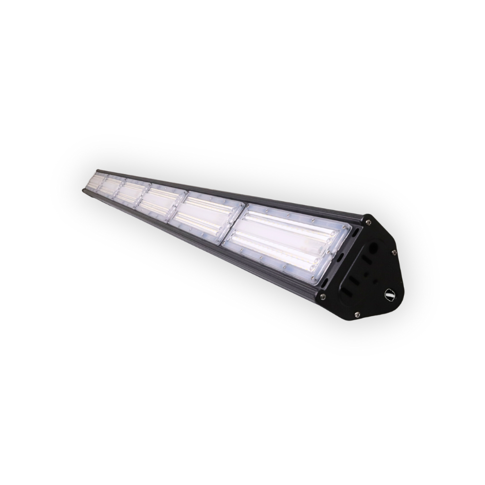 LED-Hallenleuchte, linear, 300 W, 36000 lm, 5000 K (neutralweiß), IP65, ENEC-Zertifizierung, schwarz | Lichttechnik24.de.