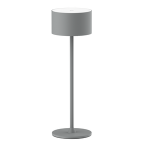 LED-Tischleuchte mit Akku, Up- & Downlight, Dimm- & CCT-Funktion, grau, wiederaufladbar, Innen und Außenbereich, IP44, USB-C.