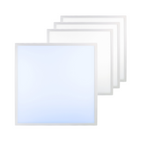 4er-Pack LED BackLit Panel, 62x62 cm, 36W, 3600lm, 6000K, ECO Line