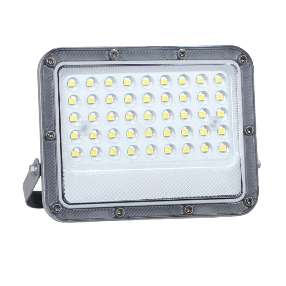 LED-Fluter, 30 W, 4000 K (neutralweiß), 3900 lm, grau, IP65