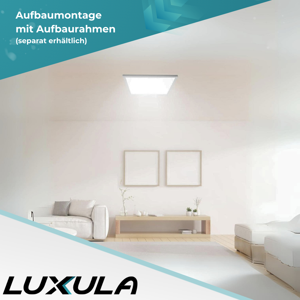 5er Pack LED BackLit Panel, 62x62 cm, CRI98, 40W, 4000lm, 4000K