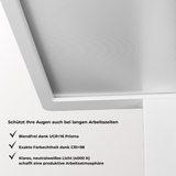 LED Büro-Stehleuchte Up&Down mit Sensor, 110W, 10.500lm, 4000K, UGR<16, CRI>98, dimmbar