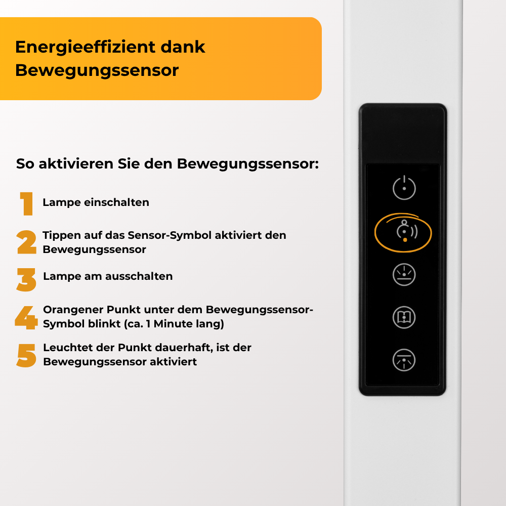 LED Büro-Stehleuchte Up&Down mit Sensor, 110W, 10.500lm, 4000K, UGR<16, CRI>98, dimmbar