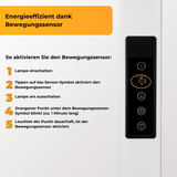 LED Büro-Stehleuchte Up&Down mit Sensor, 110W, 10.500lm, 4000K, UGR<16, CRI>98, dimmbar