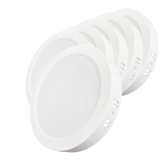 LED Aufbauleuchte in Weiß, 18 W, 230 V, IP44-geschützt, 1800 lm, Lichtfarbe einstellbar, Ø224x35 mm, Deckenleuchte mit Diffusor, Badezimmerlampe