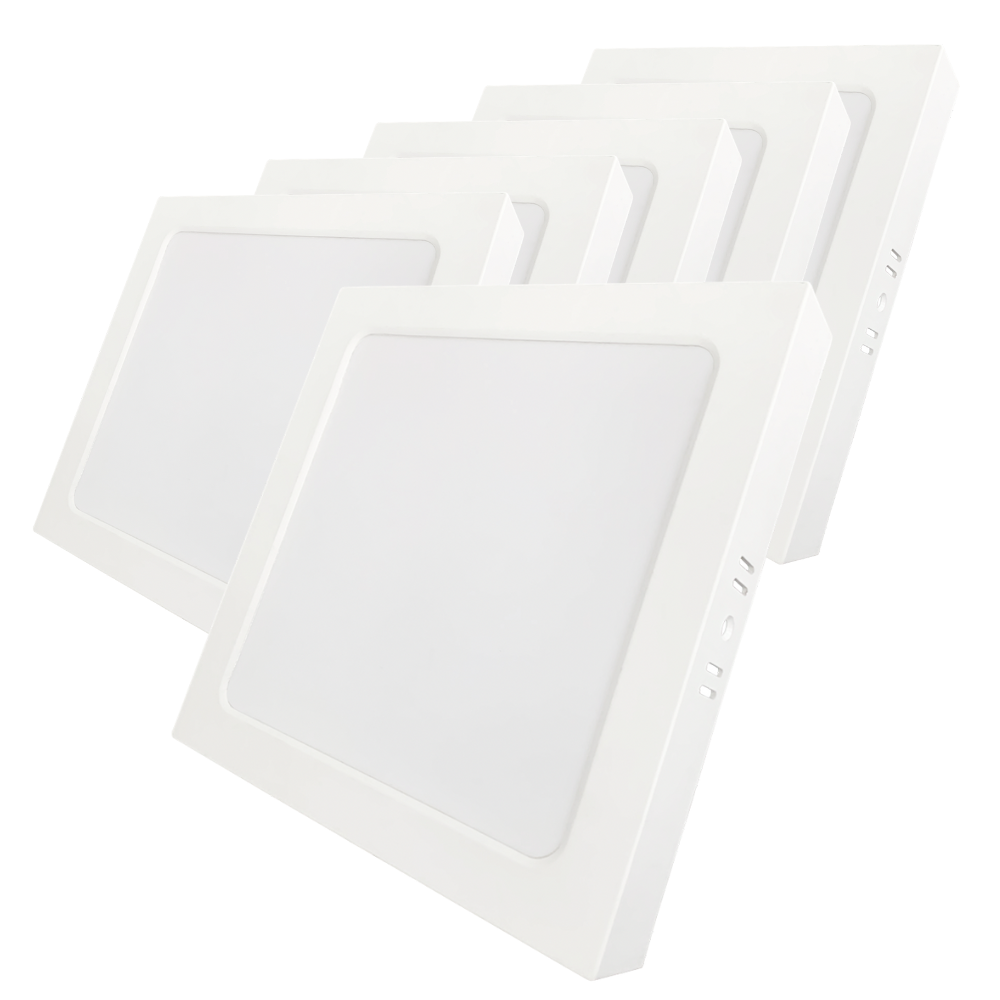 LED Aufbauleuchte in Weiß, 6 W, 230 V, IP44-geschützt, 600 lm, Lichtfarbe einstellbar, 112x26 mm, Deckenleuchte mit Diffusor, Badezimmerlampe