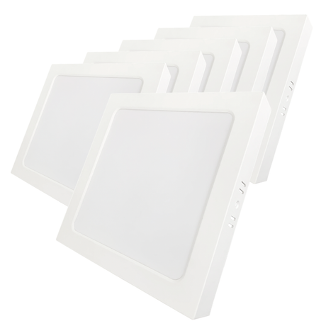 LED Aufbauleuchte in Weiß, 18 W, 230 V, IP44-geschützt, 1800 lm, Lichtfarbe einstellbar, 226x35 mm, Deckenleuchte mit Diffusor, Badezimmerlampe