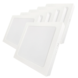 LED Aufbauleuchte in Weiß, 24 W, 230 V, IP44-geschützt, 2400 lm, Lichtfarbe einstellbar, 299x34 mm, Deckenleuchte mit Diffusor, Badezimmerlampe