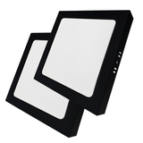 LED Aufbauleuchte in Schwarz, 18 W, 230 V, IP44-geschützt, 1800 lm, Lichtfarbe einstellbar, 226x35 mm, Deckenleuchte mit Diffusor, Badezimmerlampe