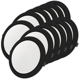 LED Einbauleuchte in Schwarz, 24 W, 230 V, IP44-geschützt, 2400 lm, Lichtfarbe einstellbar, Ø295x28 mm, Einbaustrahler mit Diffusor, Badezimmer Deckenleuchte