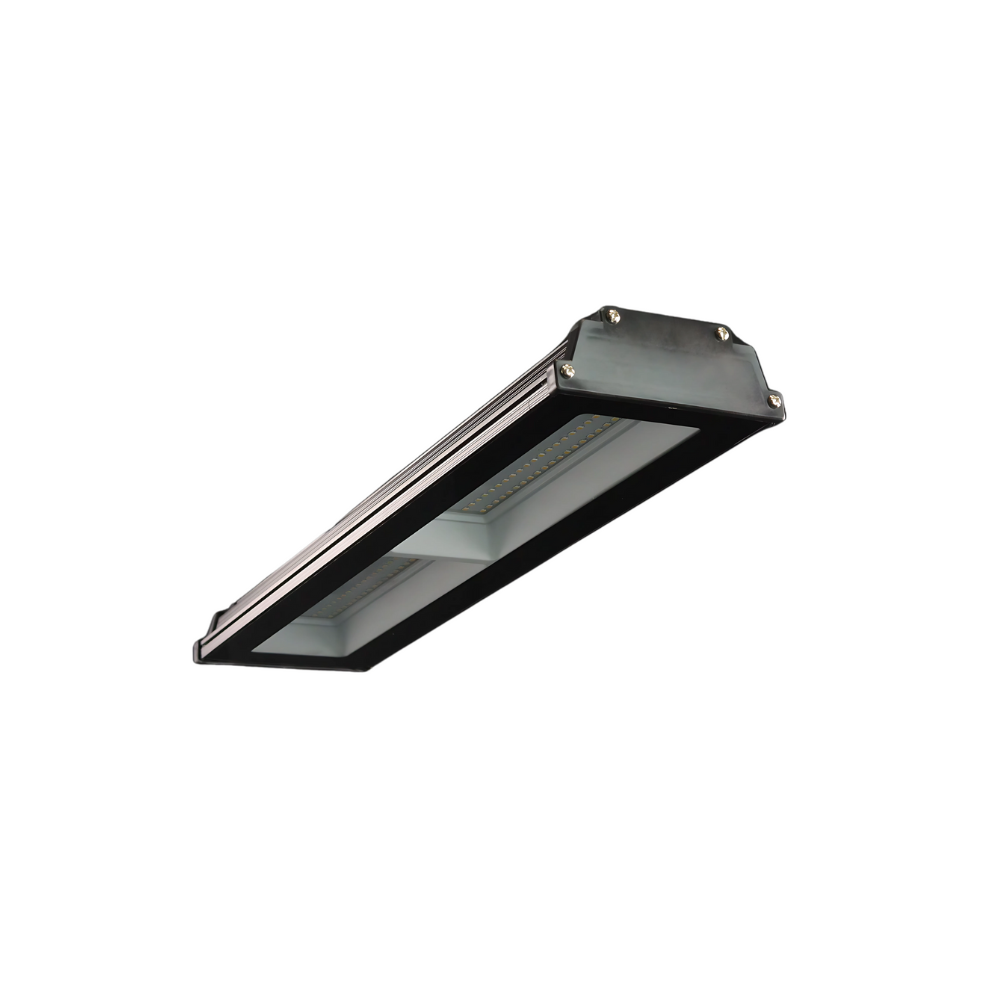 LED-Hallenleuchte, linear, 100 W, 10000 lm, 4000 K (neutralweiß), IP65, schwarz