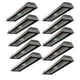 10er Pack LED-Hallenleuchte, linear, 100 W, 10000 lm, 4000 K (neutralweiß), IP65, schwarz