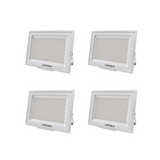 4er Pack LED-Fluter, 300 W, 4000 K (neutralweiß), 30000 lm, weiß, IP65