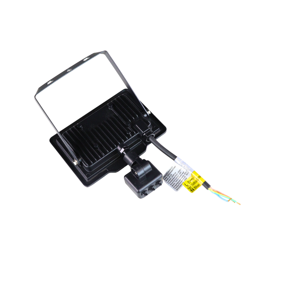 LED-Fluter mit Bewegungsmelder, 10 W, 4000 K (neutralweiß), 1000 lm, schwarz, IP65