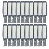 20er Pack LED Straßenleuchte, 30 W, 4500 K (Neutralweiß), 3000 lm, grau, IP65, Wand- und Mastmontage
