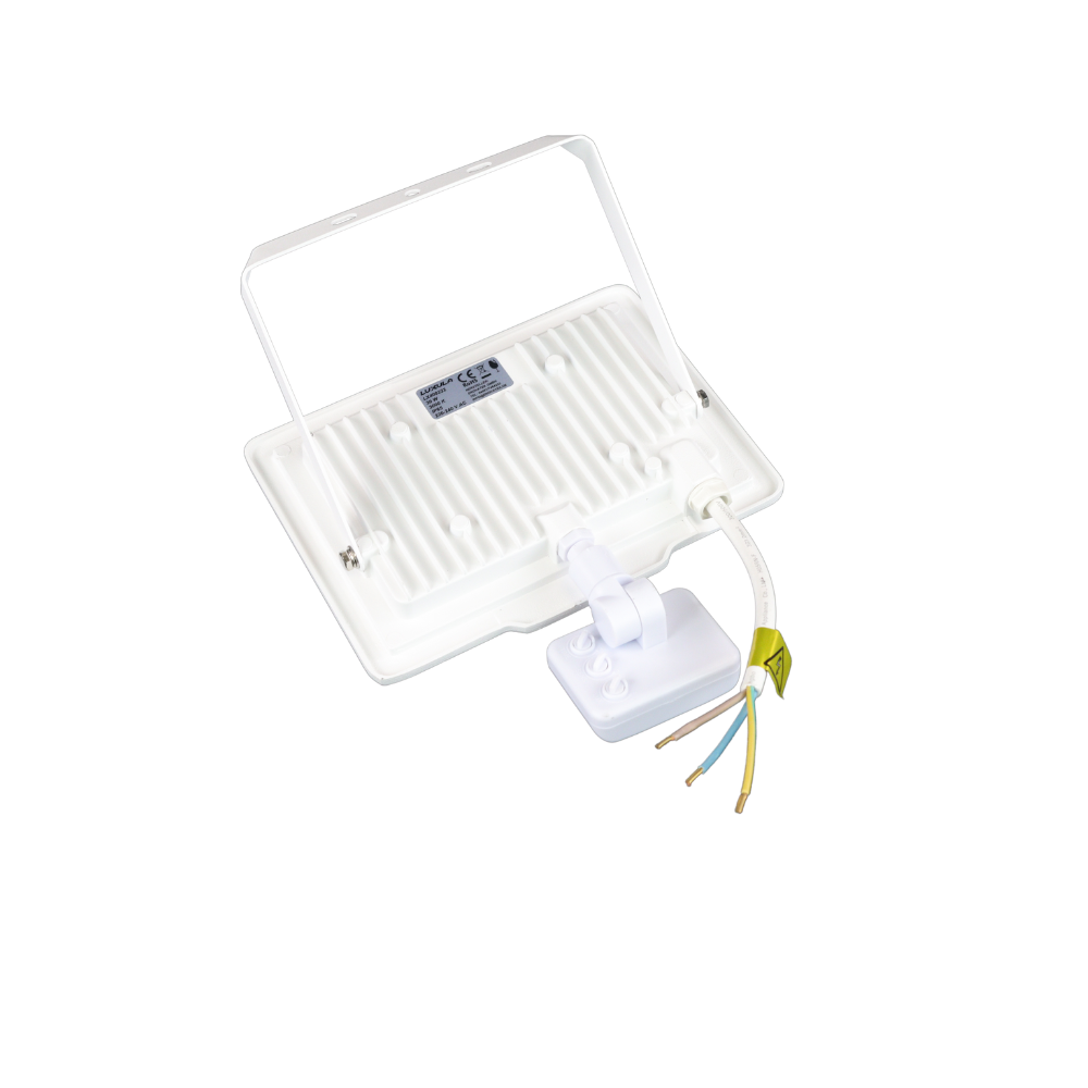 LED-Fluter mit Bewegungsmelder, 30 W, 3000 K (warmweiß), 3000 lm, weiß, IP65