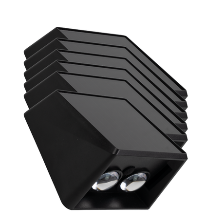 Solar LED Wandleuchte Außen, Up/Down, 2-flammig, 3 Lichtfarben einstellbar (CCT), IP54-wasserdicht, mit Akku, lange Leuchtdauer, Gartenleuchte
