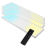 LED-Panel mit Fernbedienung, 58×20 cm, weiß, 24 W, 2200 lm, IP44 Wassergeschützt, Helligkeit und Lichtfarbe einstellbar