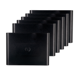 LED Akku Wandleuchte mit Bewegungssensor, Up- & Downlight, Lichtfarbe und Helligkeit einstellbar, mit Fernbedienung, schwarz, wiederaufladbar, Innenbereich