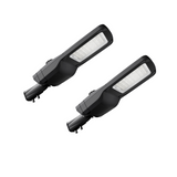 2er-Pack Profi LED-Straßenleuchte, 80 W, 12000 lm, 5000 K (neutralweiß), IP66, 0-10 V dimmbar