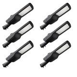 6er-Pack Profi LED-Straßenleuchte, 150 W, 22500 lm, 5000 K (neutralweiß), IP66, 0-10 V dimmbar