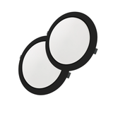 LED Einbauleuchte in Schwarz, 24 W, 230 V, IP44-geschützt, 2400 lm, Lichtfarbe einstellbar, Ø295x28 mm, Einbaustrahler mit Diffusor, Badezimmer Deckenleuchte