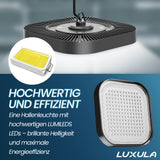 2er-Pack LED-HighBay, Hallenstrahler quadratisch, 200 W, 24000 lm, 5000 K (neutralweiß), IP65