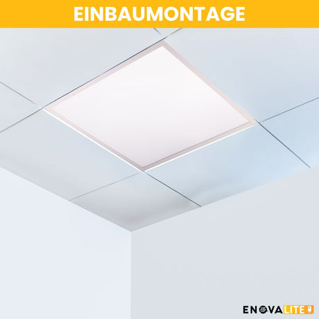 4er Pack LED Panel, 62x62 cm, 36 W, 3600 lm, 3000 K, UGR<19, Philips Driver.