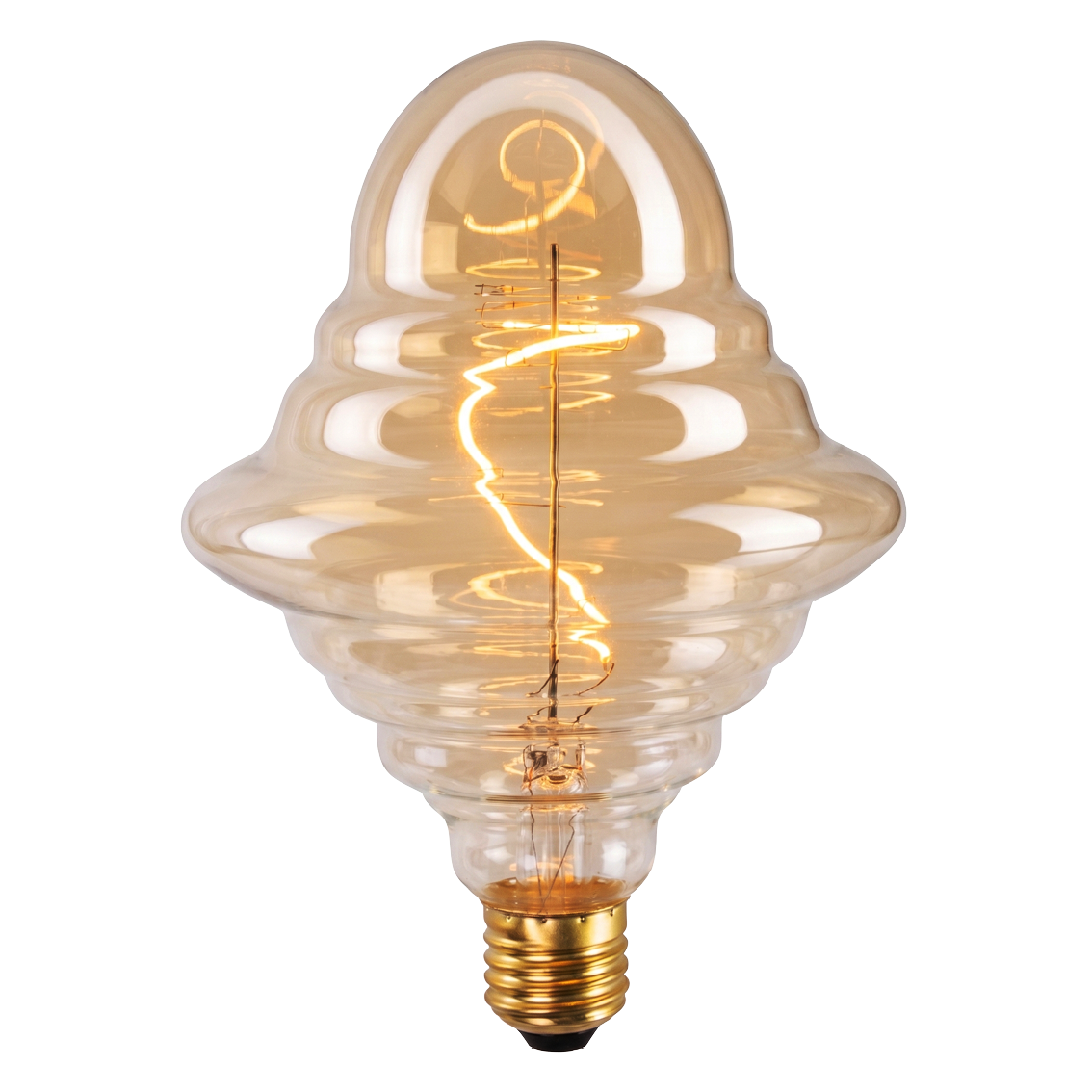 LED Filament Leuchtmittel, UFO, Amber, UFOG125, E27, 4 W, 265lm, 2200K, dimmbar