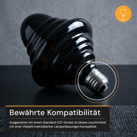 LED Filament Leuchtmittel, UFO, SMOKE, UFOG125, E27, 4 W, 40lm, 1800K, dimmbar