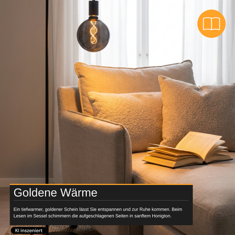 LED Filament Leuchtmittel, 4 W, 120 lm, warmweiß, dimmbar