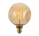 LED Filament Leuchtmittel, CALDERA, Amber, Globe G125, E27, 4W, 265lm, 2200K, dimmbar