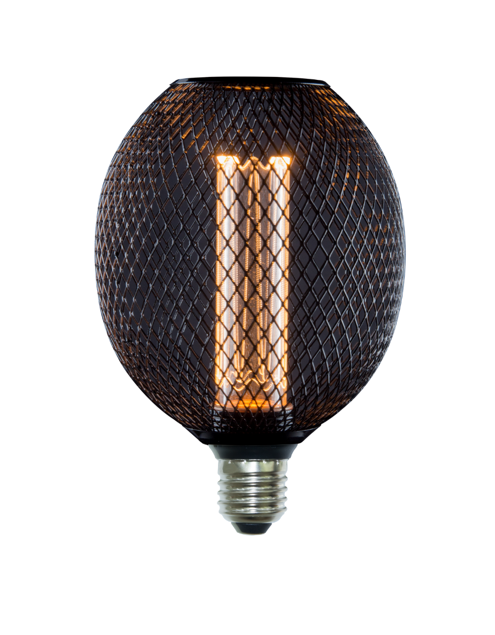 LED Filament Leuchtmittel, TUBE MESH, Smoke, E27, 3.5W, 120lm, 1800K, dimmbar