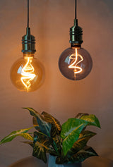 LED Filament Leuchtmittel, YARN GLOBE, Amber, Globe G125, E27, 4.9W, 200lm, 1800K, dimmbar