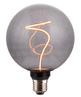 LED Filament Leuchtmittel, YARN GLOBE, Smoke, E27, 4.9W, 100lm, 1800K, dimmbar