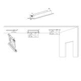 Einbaurahmen für LED-Fluchtwegleuchte 5in1 ELED200103