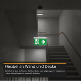 2er Pack LED-Fluchtwegleuchte 4in1 mit Notstromakku 3h, TEST-Funktion, Dauer- & Notbetrieb